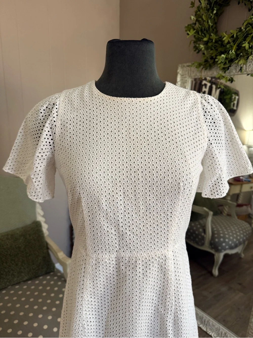 J. Crew • Cotton Eyelet Lace Mini Dress - Picture 13 of 16